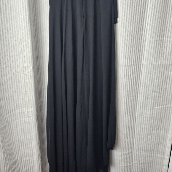 BEBE Black Tiered Dress Size 00 Halter Neck Chiffon Lined Cocktails Dinner Party - Picture 6 of 14